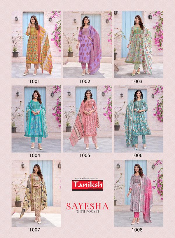 Taniksh Sayesha Vol 1 Cemric Cotton Printed Kurti Bottom With Dupatta